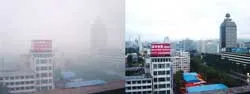 Trời u ám  hóa xanh?