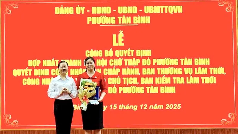 Kiện toàn nhân sự Hội Chữ thập đỏ Phường Tân Bình