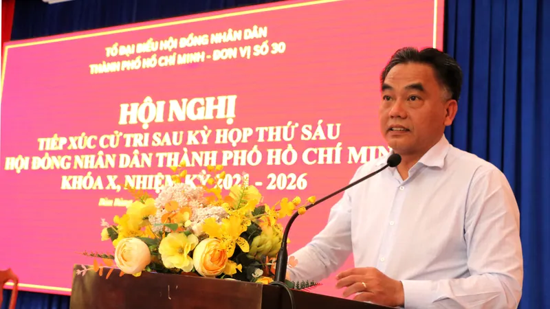 Cử tri xã Bàu Bàng đề nghị đẩy mạnh phân quyền trong đầu tư các tuyến đường giao thông