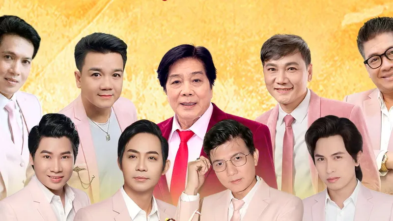 Các nghệ sĩ, ca sĩ, nhóm ca tham gia biểu diễn trong chương trình "Xuân ấm tình quê" chào năm mới 2026 ở xã Bình Khánh, TPHCM. 