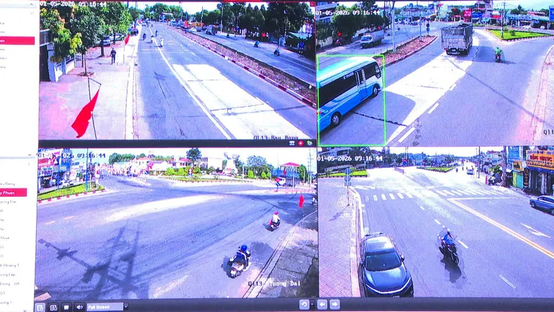 Camera được trang bị trên đường 30-4