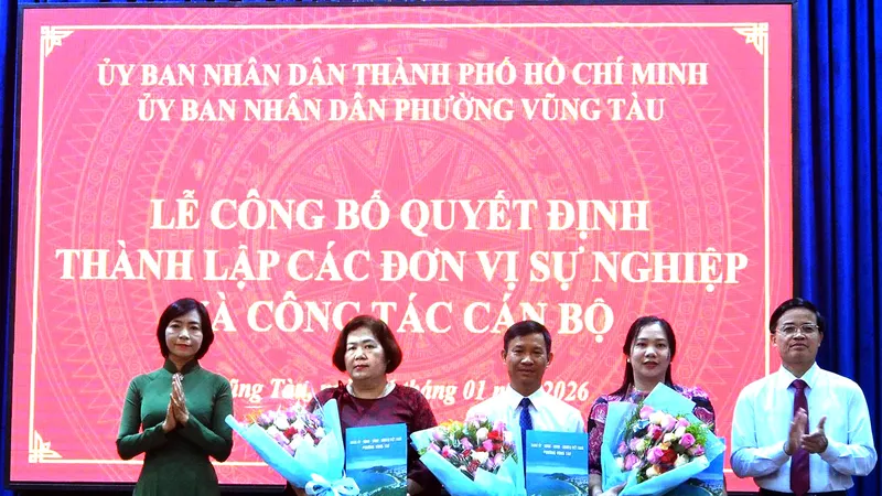 Phường Vũng Tàu thành lập 2 đơn vị sự nghiệp công lập
