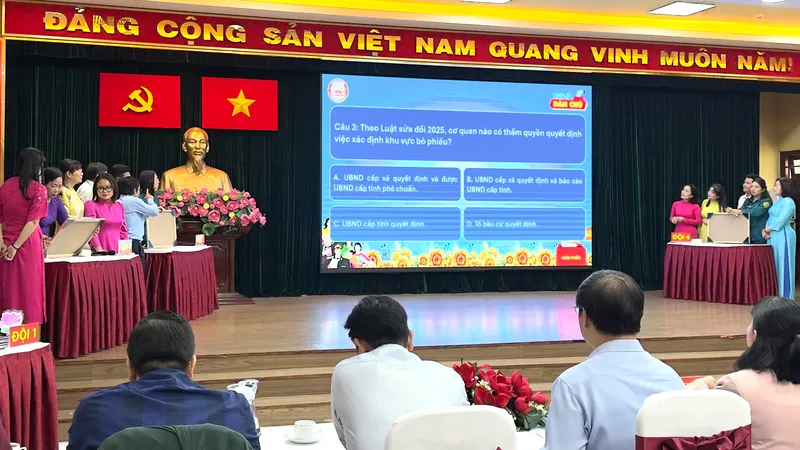 Phường Tân Định, Hội thi tìm hiểu Luật Bầu cử đại biểu Quốc hội và đại biểu HĐND