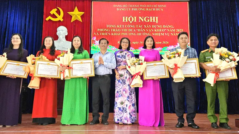 Phường Rạch Dừa (TPHCM): Nâng cao chất lượng đội ngũ cán bộ, đảng viên trong giai đoạn mới