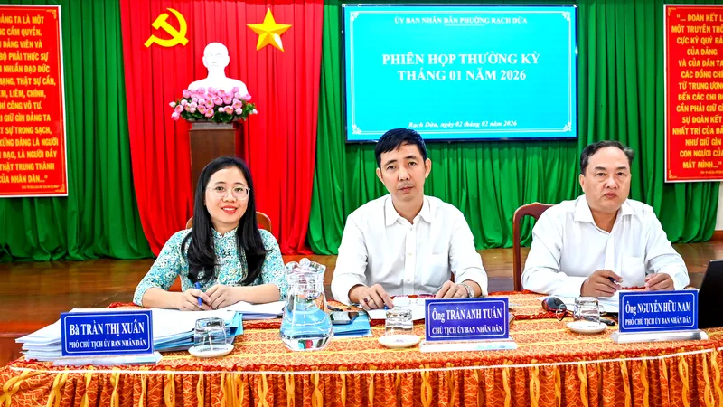 Phường Rạch Dừa quyết tâm bứt phá ngay từ những ngày đầu năm mới