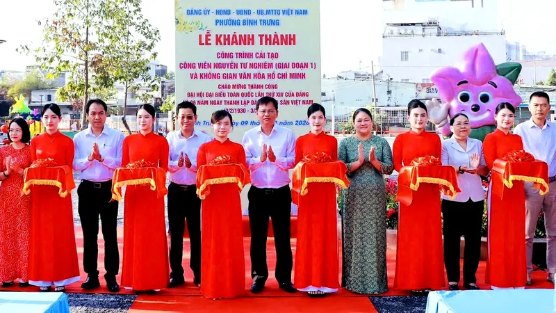 Phường Bình Trưng: Khánh thành công viên Nguyễn Tư Nghiêm