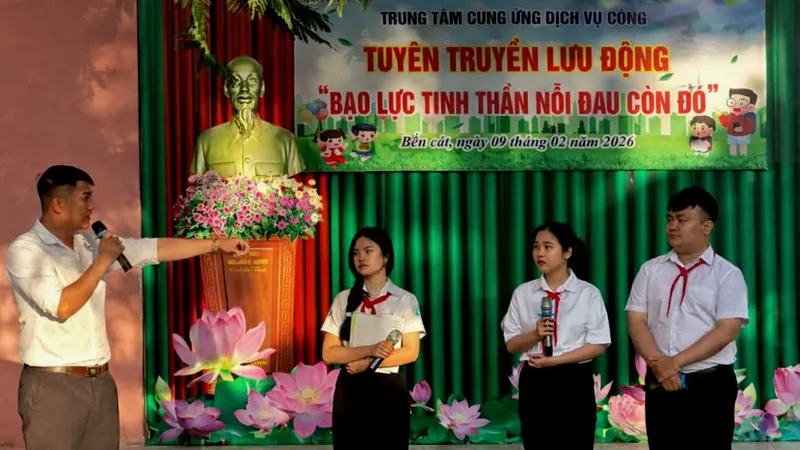 Phường Bến Cát tuyên truyền phòng chống bạo lực học đường