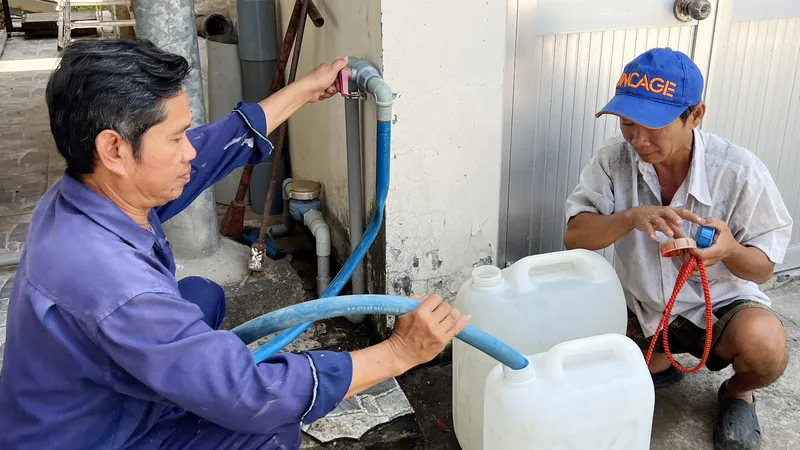 Tỉnh Vĩnh Long sẽ kích hoạt máy lọc RO khi độ mặn xâm nhập sâu