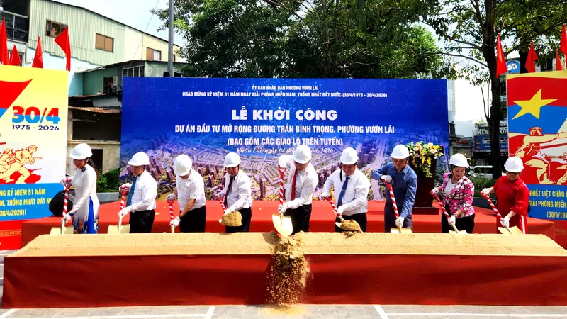 Khởi công dự án cải tạo cống vòm và mở rộng tuyến đường Trần Bình Trọng