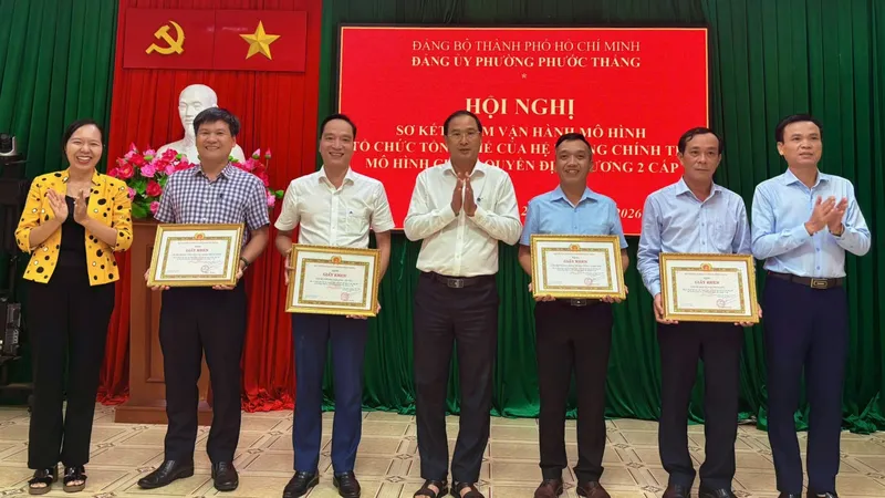 Mô hình chính quyền địa phương 2 cấp ở phường Phước Thắng vận hành ổn định, thông suốt