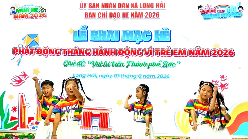 Hơn 20 hoạt động hè cho thiếu nhi Long Hải
