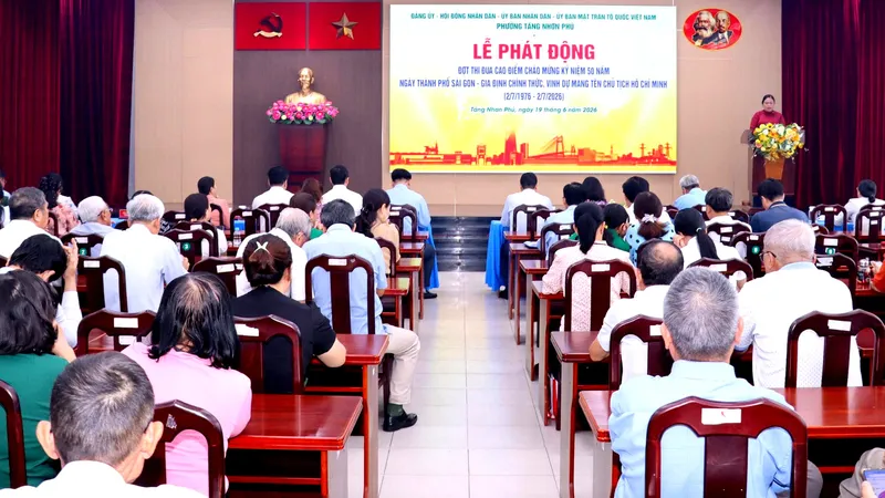 Phường Tăng Nhơn Phú phát động thi đua cao điểm 