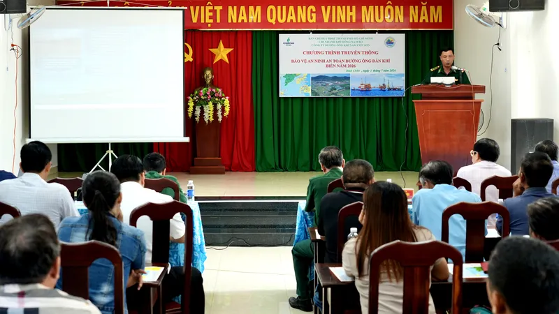 Tuyên truyền bảo vệ an toàn đường ống dẫn khí trên biển