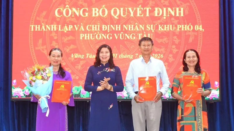 Phường Vũng Tàu thành lập 33 khu phố mới