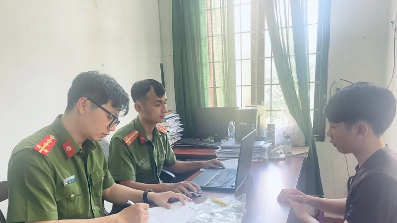 Cơ quan công an đang lấy lời khai đối tượng Hải