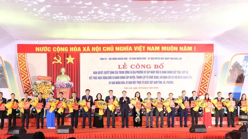 Danh sách lãnh đạo xã, phường ở Đắk Lắk sau sắp xếp