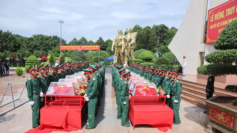 Đắk Lắk tổ chức lễ truy điệu, an táng 27 hài cốt liệt sĩ