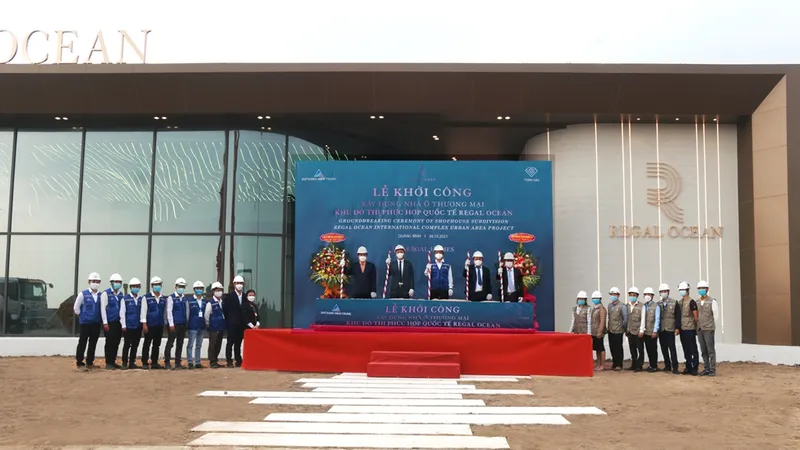 Đất Xanh Miền Trung khởi công xây dựng Khu Nhà ở Thương Mại thuộc Khu Đô thị Phức hợp Quốc tế Regal Ocean Quang Binh