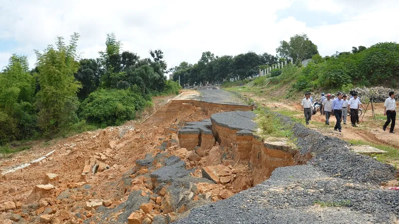 Vị trí sạt lở