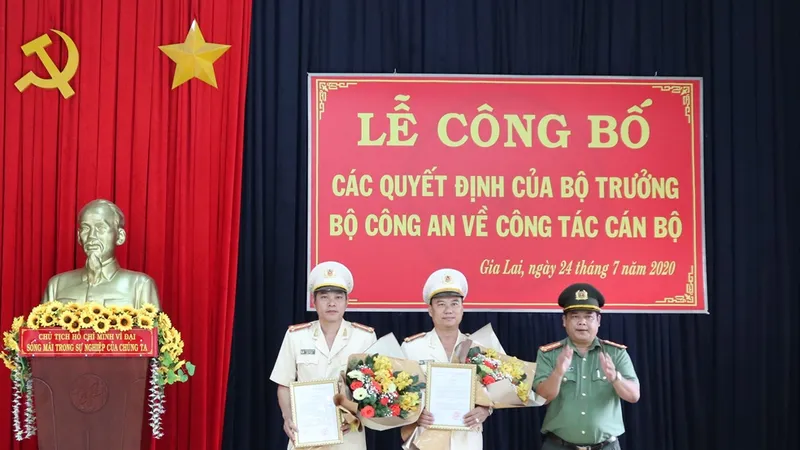 Công an tỉnh Gia Lai có thêm 2 phó giám đốc mới
