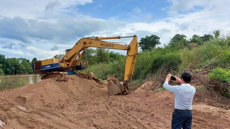 Khai thác cát lậu ở Ia Mơ, bị xử phạt 125 triệu đồng