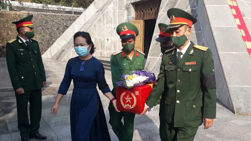 Kon Tum: Truy điệu, an táng 5 hài cốt liệt sĩ