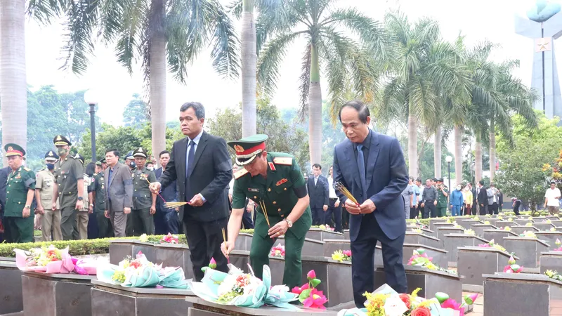 Gia Lai: Truy điệu và an táng 18 hài cốt liệt sĩ
