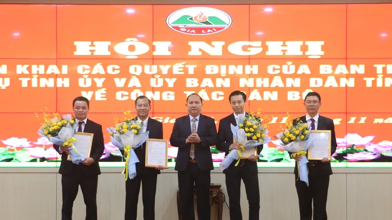 Gia Lai: Điều động, bổ nhiệm nhiều lãnh đạo sở, ngành