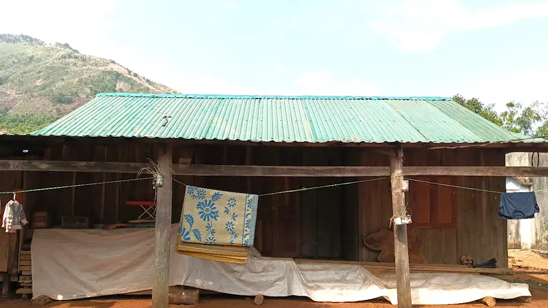 Một căn nhà ở xã Đăk Na đã được sửa chữa xong