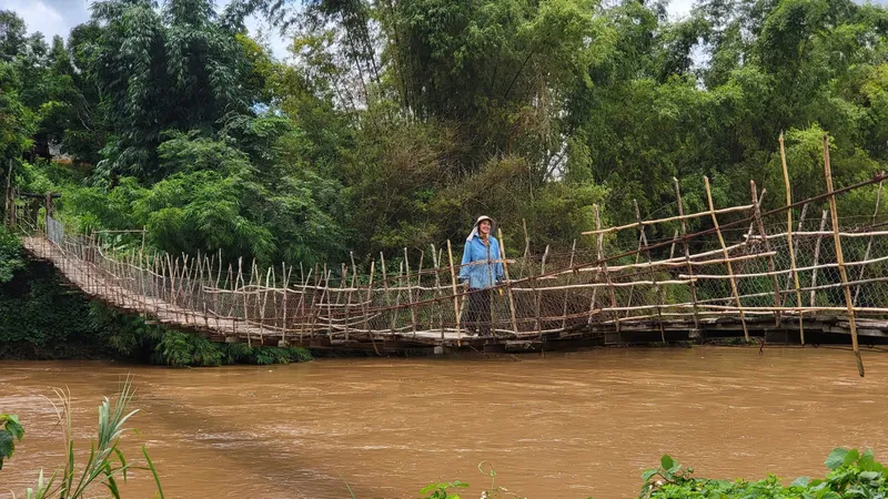 Hàng loạt cầu treo ở Gia Lai, Kon Tum xuống cấp, hư hỏng 