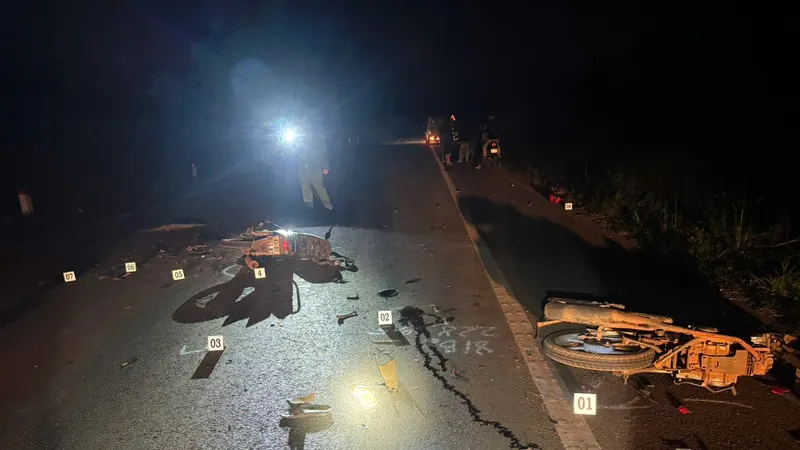 Gia Lai: 2 xe máy tông nhau, 4 người thương vong