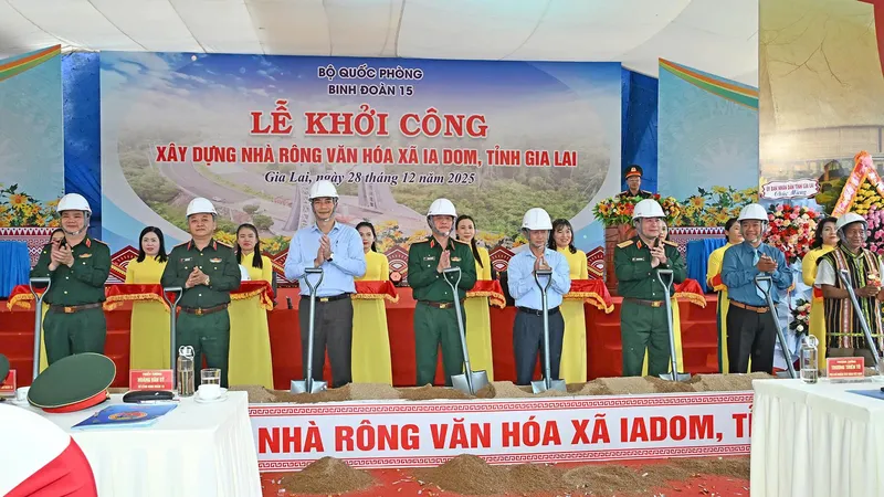 Gia Lai: Khởi công xây dựng Nhà rông văn hóa xã Ia Dom
