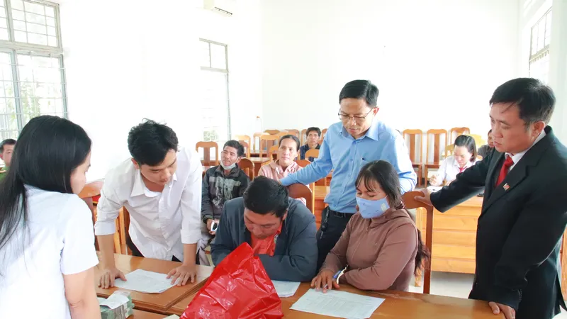 Gia Lai: Bàn giao mặt bằng thi công khu tái định cư cho người dân vùng thiên tai