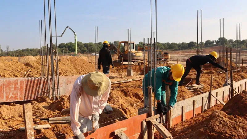 Gia Lai: Tất bật thi công 7 trường nội trú tại các xã biên giới