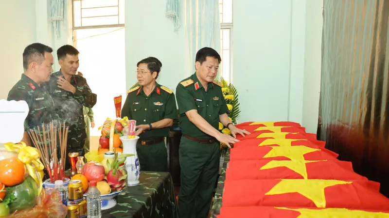 Gia Lai: Quy tập 12 hài cốt liệt sĩ được phát hiện trong hang đá