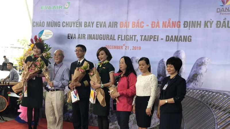 Chuyến bay AVA Air Đài Bắc- Đà Nẵng định kỳ đầu tiên
