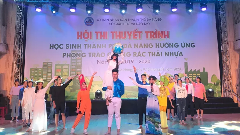 Hội thi thuyết trình Học sinh thành phố Đà Nẵng hưởng ứng phong trào chống rác thải nhựa