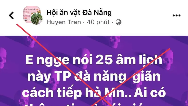 Thông tin giả được lan truyền