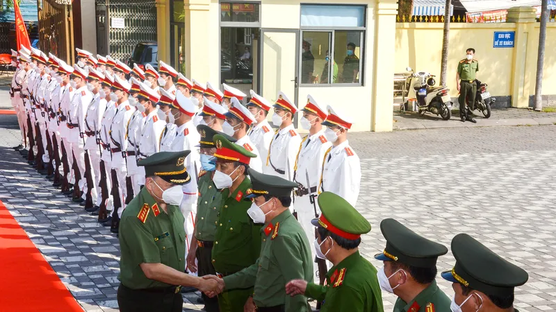 Đại tướng Tô Lâm gặp mặt lãnh đạo Công an Đà Nẵng