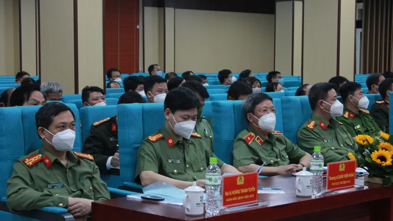 Hội thảo có sự tham gia của đại diện thuộc các đơn vị y tế trong CAND ở khu vực miền Trung – Tây Nguyên