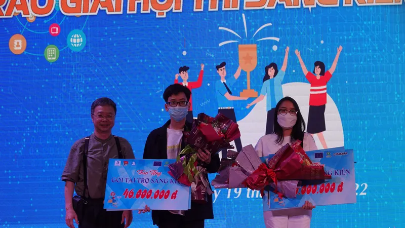 2 sáng kiến đạt giải nhất và giải nhì được nhận tài trợ của chương trình