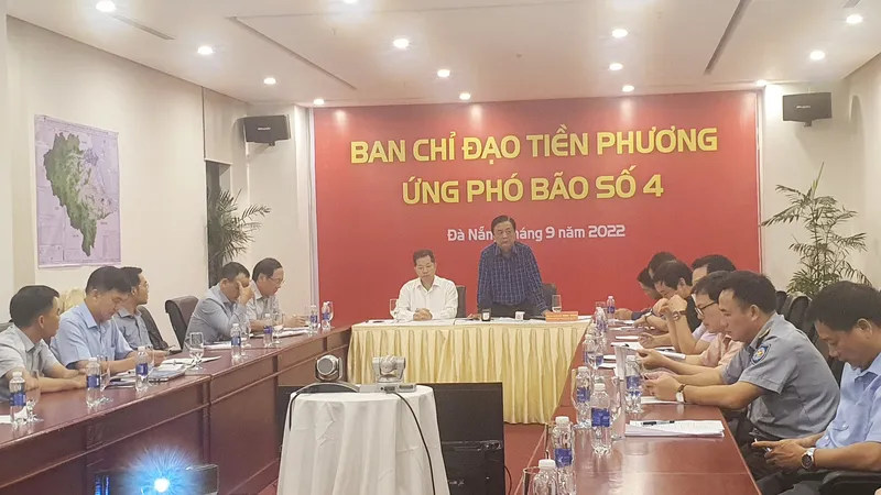 Ban chỉ đạo tiền phương ứng phó bão số 4 tại TP Đà Nẵng