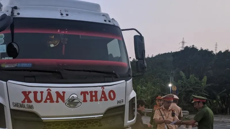 Ô tô tải biển kiểm soát 50H-141.58. Ảnh: CAĐN