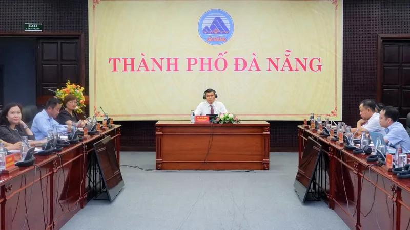 UBND TP Đà Nẵng làm việc với Hội đồng Kinh doanh Hoa Kỳ - ASEAN. Ảnh: XUÂN QUỲNH