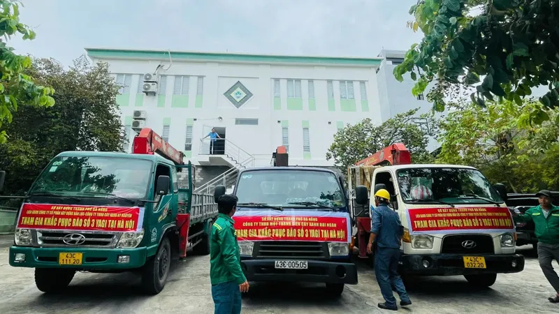 Đà Nẵng trải qua nhiều đợt chống bão, nên có kinh nghiệm hơn trong việc xử lý cây ngã đổ sau bão. Ảnh: Sở Xây dựng Đà Nẵng