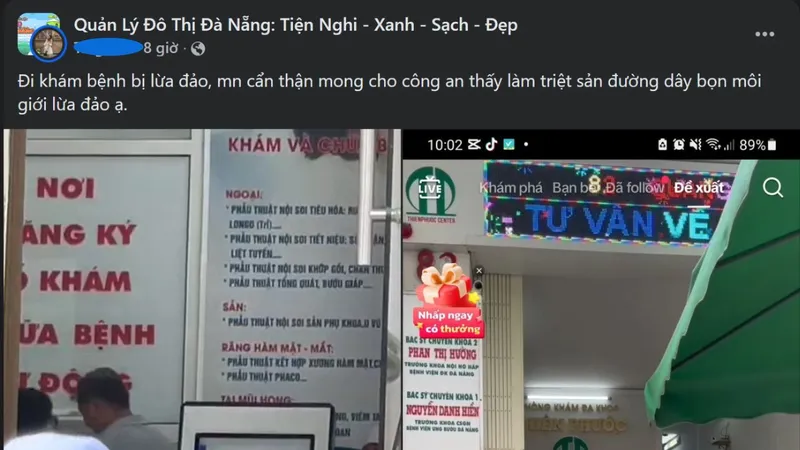 Chị T.L. đăng tải thông tin lên mạng xã hội