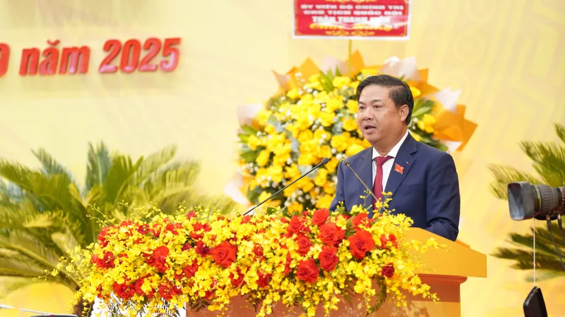 Ông Lương Nguyễn Minh Triết, Bí thư Thành ủy Đà Nẵng chia sẻ tại Đại hội đại biểu lần thứ I Đảng bộ TP Đà Nẵng, nhiệm kỳ 2025 – 2030
