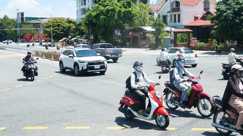 Nút giao thông khu vực cầu Hòa Xuân
