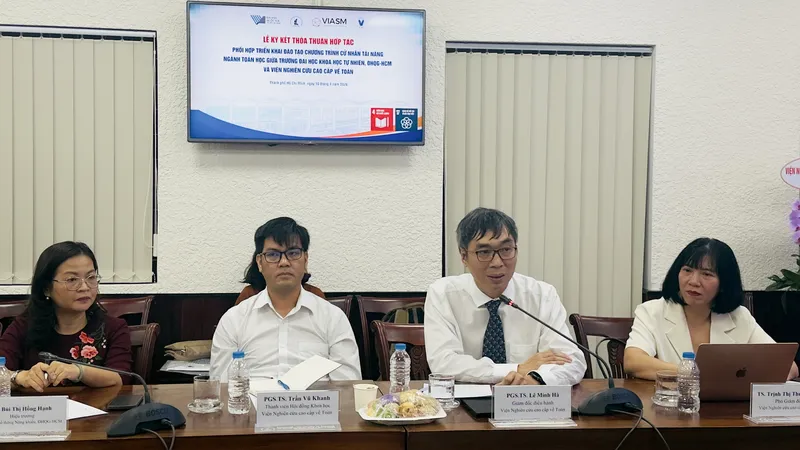 Hợp tác đào tạo nhân lực Toán học chất lượng cao