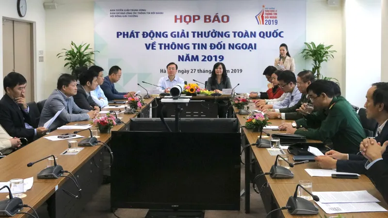 Phát động giải thưởng toàn quốc về thông tin đối ngoại năm 2019